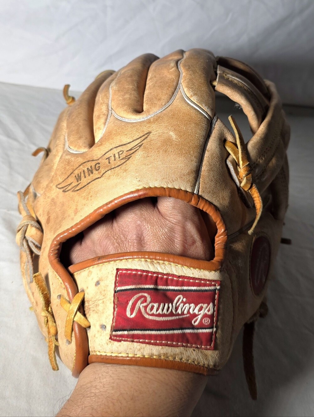 RAWLINGS Vintage RSG2 Super Size Wing Tip Softball Glove Right Hand Thrower - Picture 9 of 10